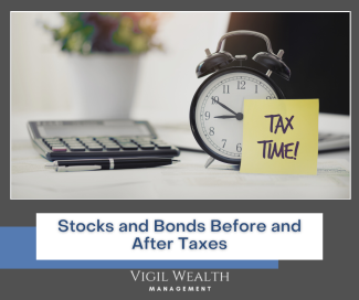 Stocks and Bonds Before and After Taxes